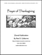 Prayer of Thanksgiving SAB choral sheet music cover